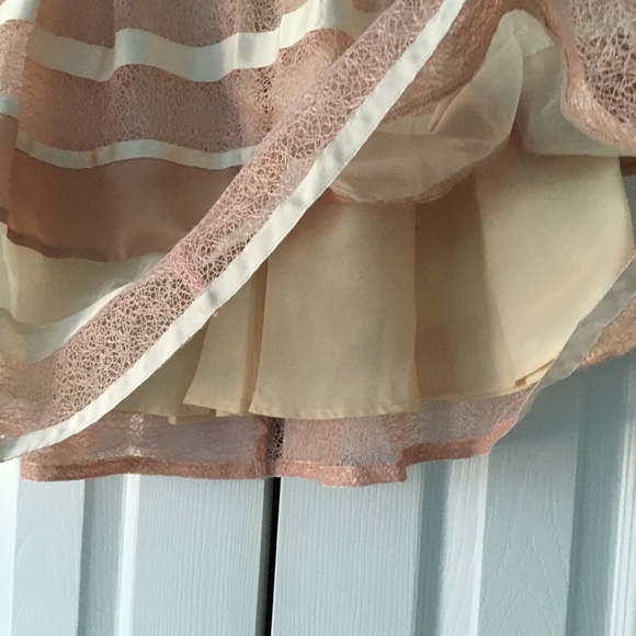 RYU Grosgrain Ribbon Cream Skirt size Med - Picture 4 of 12